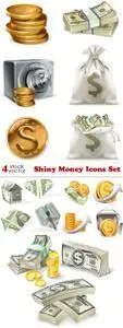Vectors - Shiny Money Icons Set