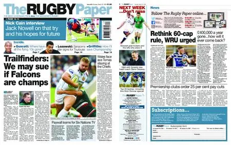 The Rugby Paper – March 22, 2020