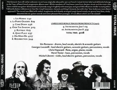 Total Issue - Total Issue (1971) [Reissue 2012]