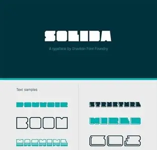 Solida - Ggeometric Angular Look Display Typeface