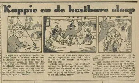 Kranten Strips 00 Kappie V011 Kappie En De Kostbare Sleep Prov Zeeuwse Courant 1948