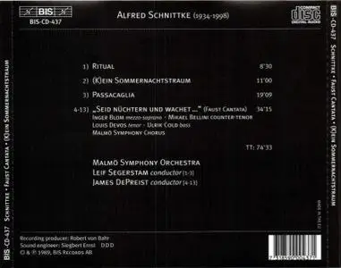 Alfred Schnittke - Faust Cantata and other works - Malmö Symphony Orchestra (1989) {BIS Schnittke Edition, BIS-437} (Item #3)