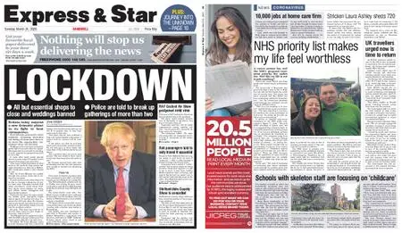 Express and Star Sandwell Edition – March 24, 2020