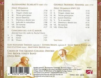Owen Rees, The Brook Street Band - Alessandro Scarlatti & George Frideric Handel: Dixit Dominus (2013)