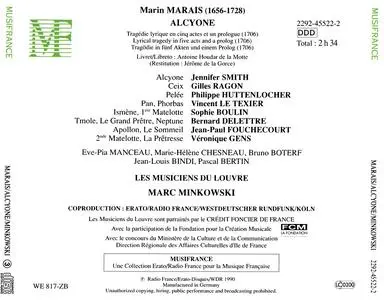 Marc Minkowski, Les Musiciens du Louvre - Marin Marais: Alcyone (1990)
