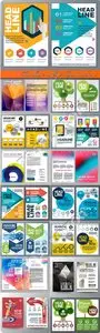 Brochure or flyer layout vector 3
