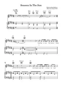 Seasons in the sun - Westlife (Piano-Vocal-Guitar (Piano Accompaniment))