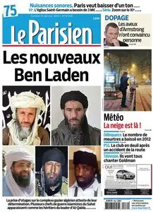 Le Parisien + Cahier Paris du Samedi 19 Janvier 2013