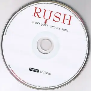 Rush - Clockwork Angels Tour (2013) [3CD Set] {Roadrunner Records}