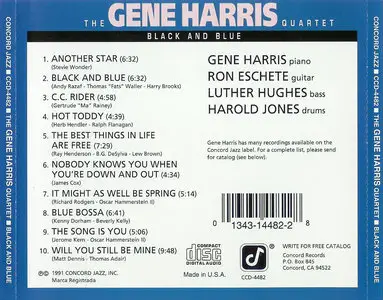 The Gene Harris Quartet - Black And Blue (1991)