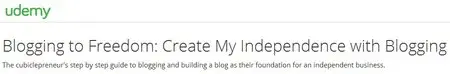 Blogging to Freedom: Create My Independence with Blogging