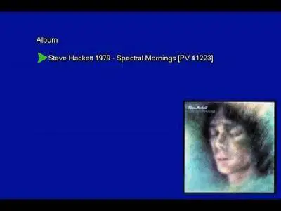 Steve Hackett - Spectral Mornings (1979) [Vinyl Rip 16/44 & mp3-320 + DVD] Re-up