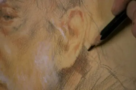 The Portrait in Three Color Chalk with Robert Liberace