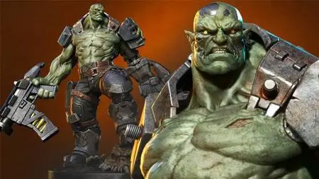 Orc Cyborg Character Creation in Zbrush