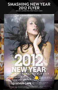Smashing New Year 2012 Flyer/Poster - PSD Template