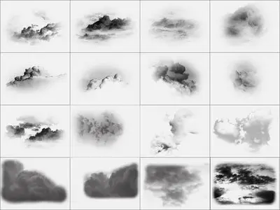 Photoshop brushes - Clouds 1