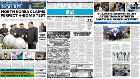 Philippine Daily Inquirer – September 04, 2017