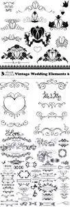 Vectors - Vintage Wedding Elements 6