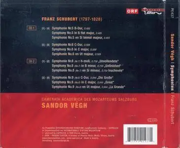 Sandor Végh - Franz Schubert: Symphonies Nos. 5, 6, 8, 9 (2009)