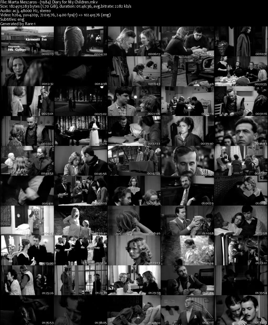 Napló gyermekeimnek / Diary for My Children (1984)