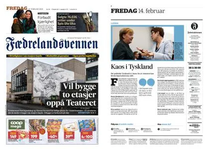 Fædrelandsvennen – 14. februar 2020