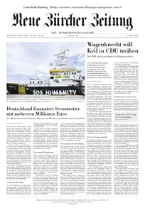 Neue Zurcher Zeitung International  - 22 Oktober 2024