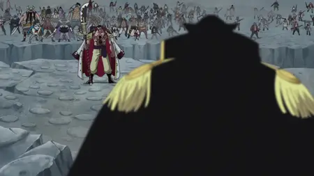 One Piece (1999 S14E04 Settling the Score Whitebeard vs The Blackbeard Pirates Koten Gars