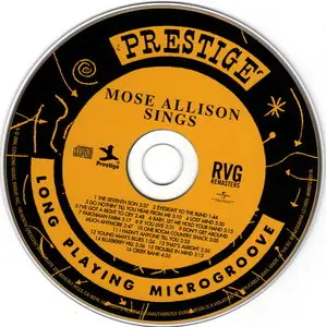 Mose Allison - Mose Allison Sings (1959) {2006 Prestige RVG Remasters Series}