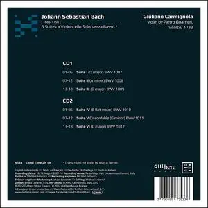 Giuliano Carmignola - Johann Sebastian Bach: 6 Suites a Violoncello Solo senza Basso (2022)