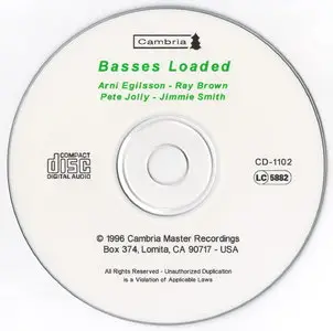 Arni Egilsson, Ray Brown, Pete Jolly, Jimmie Smith - Basses Loaded (1985) [Remastered 1996]