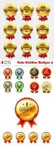 Vectors - Sale Golden Badges 5