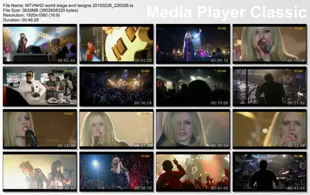 Avril Lavigne - MTVN HD World Stage