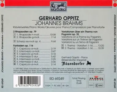 Gerhard Oppitz - Johannes Brahms: The Complete Works for Piano, Vol. 4 (1990)