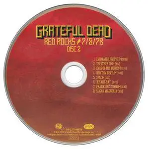 Grateful Dead - Red Rocks 7-8-78 (2016) {3CD, HDCD, Rhino 081227946876}