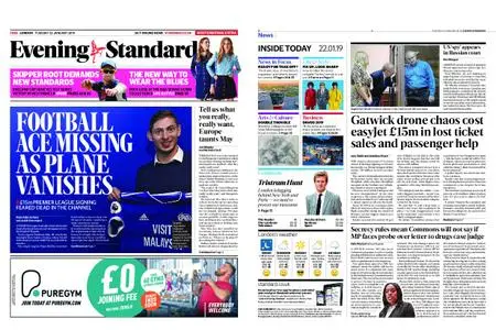 London Evening Standard – January 22, 2019