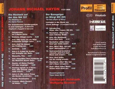 Wolfgang Brunner, Salzburger Hofmusik - Michael Haydn: Die Hochzeit auf der Alm; Der Bassgeiger zu Wörgl (2006)