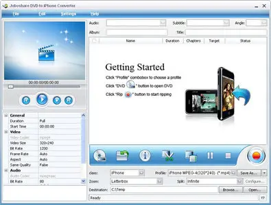 Joboshare DVD to iPhone Converter 3.1.5.0804