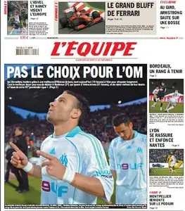 L'équipe mercredi 13 mai 09