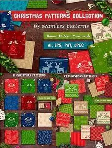 CreativeMarket - 65 Seamless Christmas Patterns