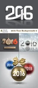 Vectors - 2016 Year Backgrounds 9