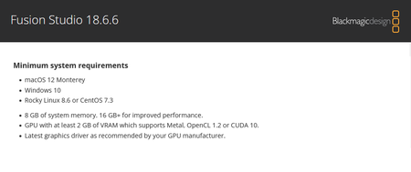 Blackmagic Design DaVinci Fusion Studio 18.6.6 macOs