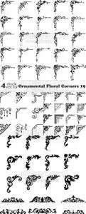 Vectors - Ornamental Floral Corners 19