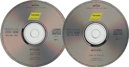 W. A. Mozart - Iona Brown - Haffner & Posthorn (1997)