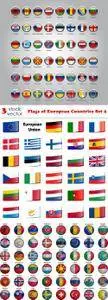 Vectors - Flags of European Countries Set 2