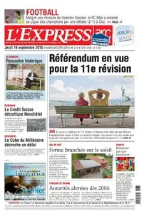 L' EXPRESS 16 DE SEPTEMBRE 2010