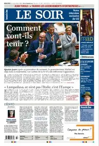 Le Soir du 15 Octobre 2014