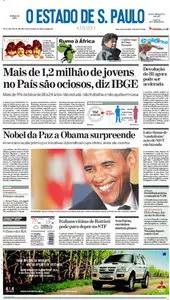 Jornal O Estado de Sao Paulo em PDF Sábado 10 de Outubro 2009