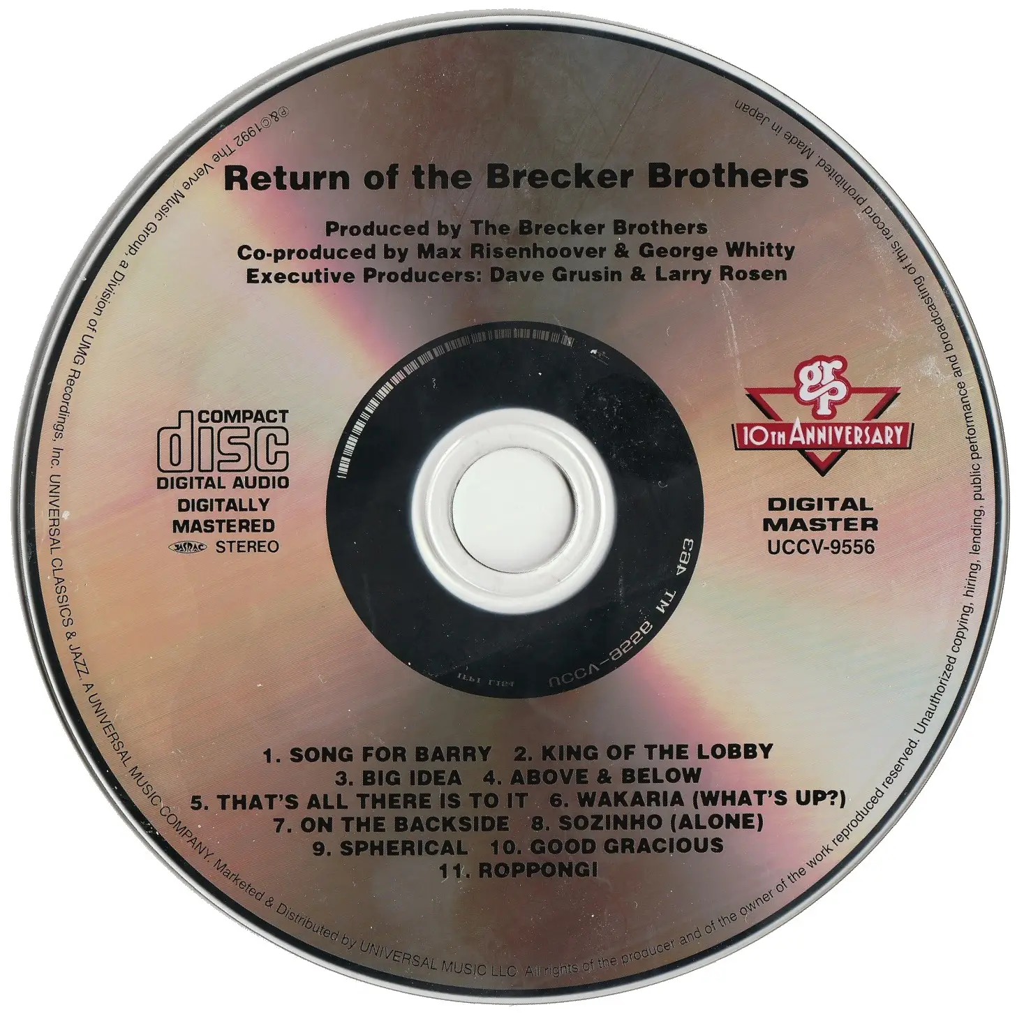 The Brecker Brothers - Return Of The Brecker Brothers (1992) [2014