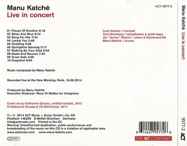 Manu Katche - Live In Concert (2014) {ACT}