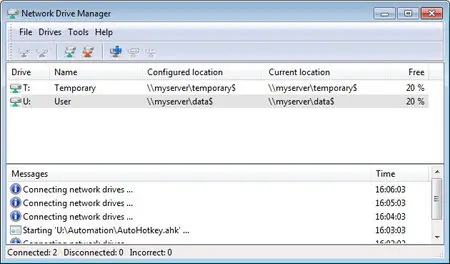 Network Drive Manager 2.6.0.71 portable